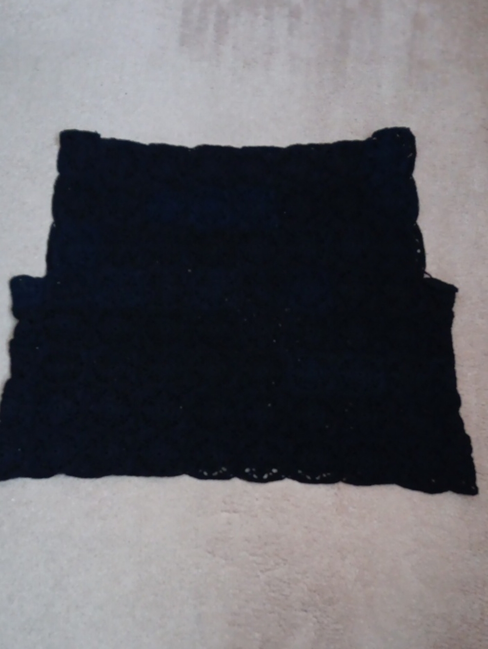 Handmade Black Crochet Top